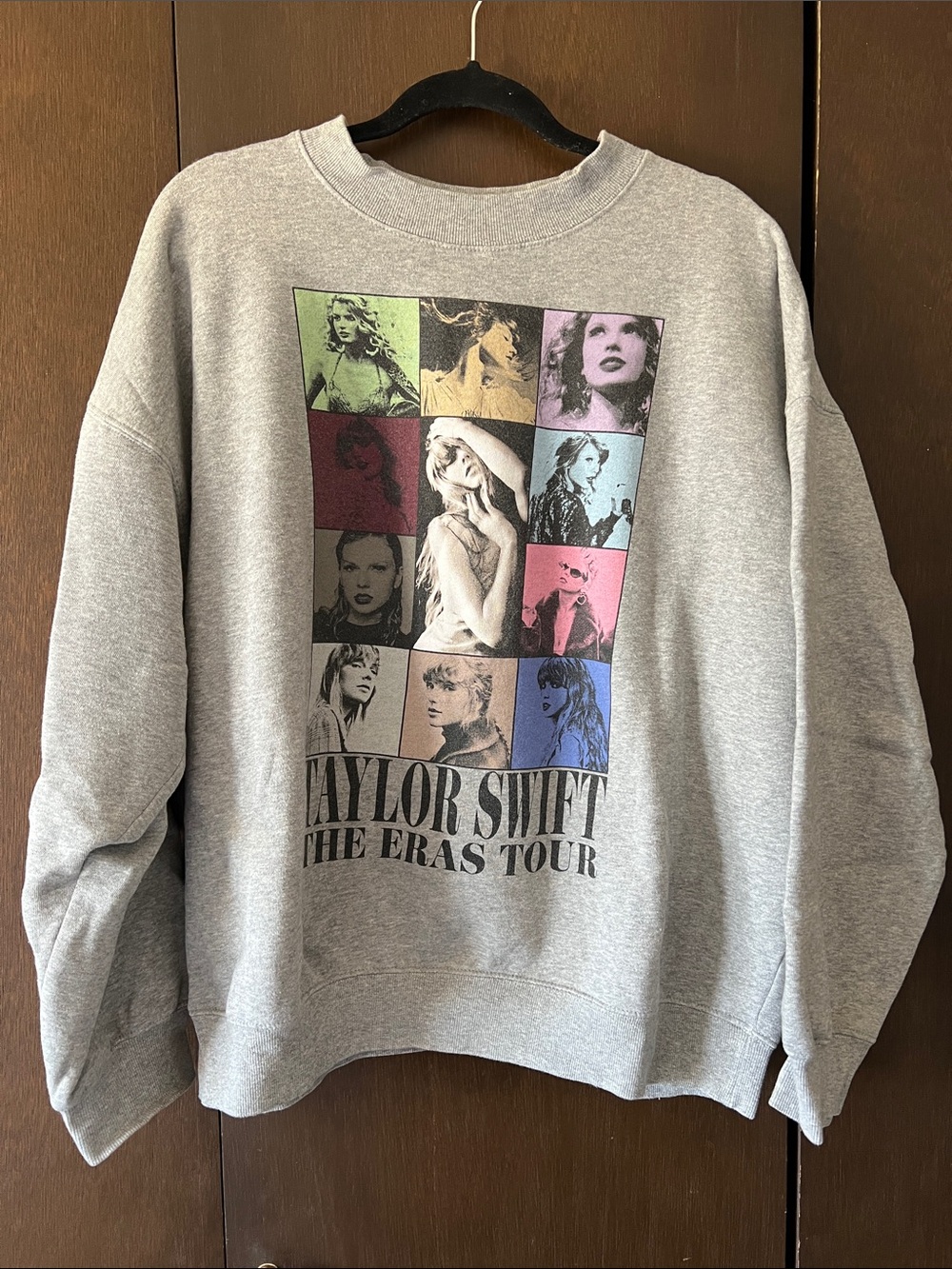 Taylor Swift Gray 'The Eras Tour' Multicolor Graphic Sweatshirt